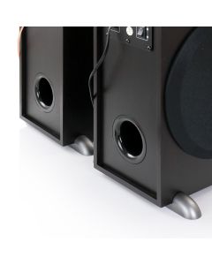 beFree Sound BFS-750 2.1 Channel 80 Watt Bluetooth Tower Speakers with Remote and Microphone